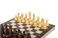 Szachy drewniane szkolne mini 20 cm x 20 cm Szachy drewniane szkolne mini 20 cm x 20 cm