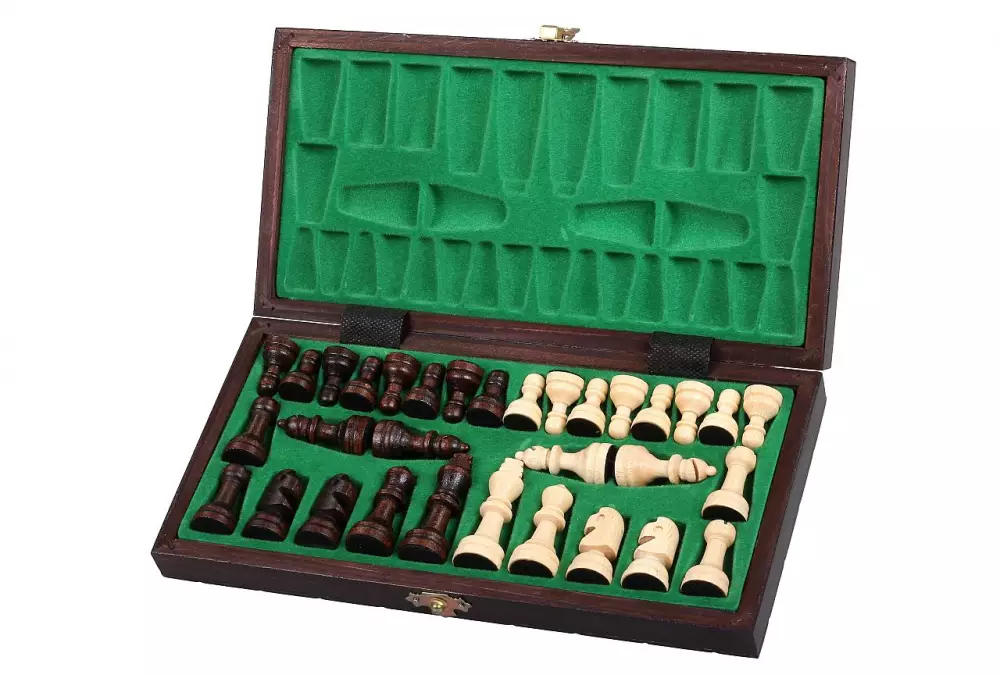 SZACHY SZKOLNE DREWNIANE (28x28cm) - nie tylko dla dzieci