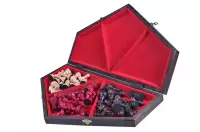 Szachy dla trójki graczy - duże (sześciokątna szachownica o boku 26 cm)