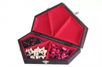 Szachy dla trójki graczy - średnie (sześciokątna szachownica o boku 20 cm)