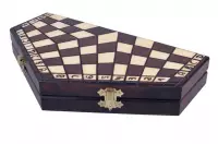 Szachy dla trójki graczy - małe (sześciokątna szachownica o boku 16 cm) Szachy dla trójki graczy - małe (sześciokątna szachownica o boku 16 cm)