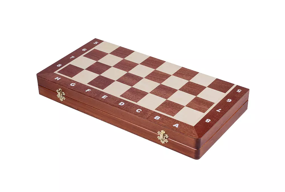 Składana kasetka szachowa do przechowywania figur szachowych (pole 55 mm)