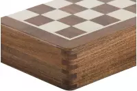 Szachy MAGNETYCZNE z intarsjowaną szachownicą 25 cm