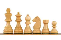 Figury szachowe Timeless Akacja indyjska/bukszpan 3 cale Rzeźbione Drewniane Figury szachowe Timeless Akacja indyjska/bukszpan 3 cale Rzeźbione Drewniane