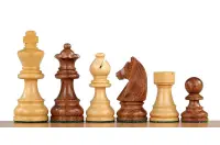 Figury szachowe Timeless Akacja indyjska/bukszpan 3 cale Rzeźbione Drewniane Figury szachowe Timeless Akacja indyjska/bukszpan 3 cale Rzeźbione Drewniane