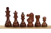 Zestaw szachowy French Lardy (replika) - szachownica (pole 58 mm), figury (król 96 mm) Zestaw szachowy French Lardy (replika) - szachownica (pole 58 mm), figury (król 96 mm)