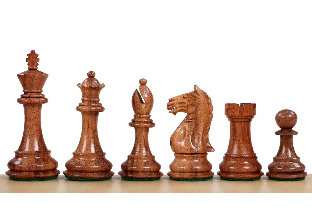 Figury szachowe Supreme Akacja indyjska/Bukszpan 3,75 cala