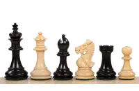 Figury szachowe King's Bridal Hebanizowane 3,5 cala Figury szachowe King's Bridal Hebanizowane 3,5 cala