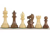 Figury szachowe King's Bridal Akacja/Bukszpan 3,5 cala Figury szachowe King's Bridal Akacja/Bukszpan 3,5 cala