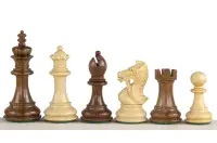 Figury szachowe King's Bridal Akacja/Bukszpan 3,5 cala Figury szachowe King's Bridal Akacja/Bukszpan 3,5 cala