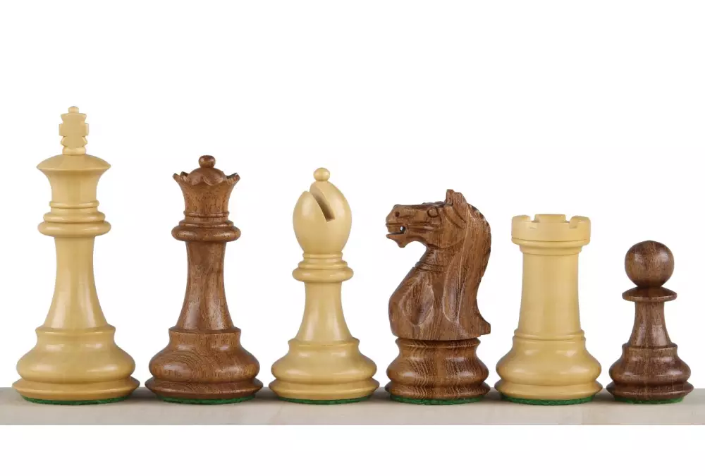 Figury szachowe Oxford Akacja/Bukszpan 3,75 cala