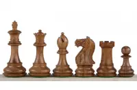 Figury szachowe Oxford Akacja/Bukszpan 3,75 cala Figury szachowe Oxford Akacja/Bukszpan 3,75 cala