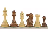 Figury szachowe Oxford Akacja/Bukszpan 3,75 cala Figury szachowe Oxford Akacja/Bukszpan 3,75 cala