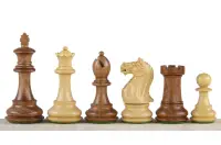 Figury szachowe Oxford Akacja/Bukszpan 3,75 cala Figury szachowe Oxford Akacja/Bukszpan 3,75 cala