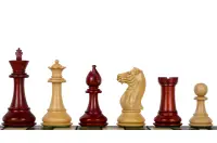 Figury szachowe Pershing 4,25" redwood