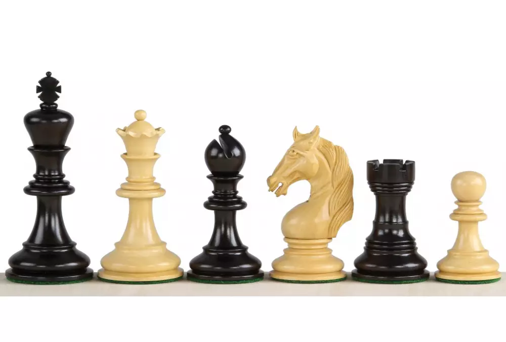 FIGURY SZACHOWE UNICORN HEBANOWE 4,25 cala