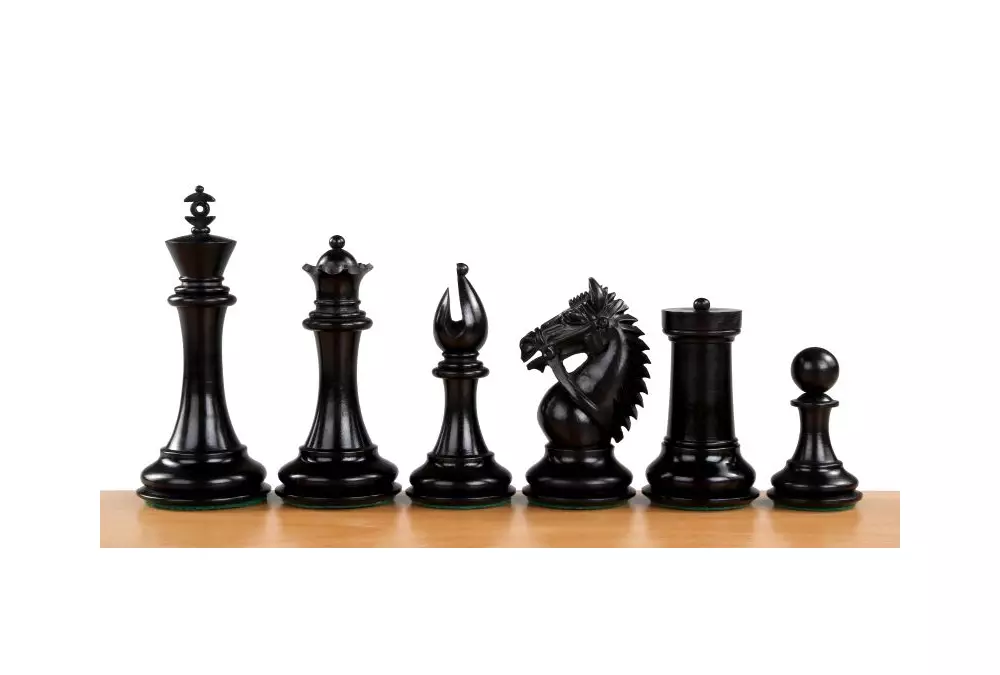 Figury szachowe Made in America Heban 4,25 cala