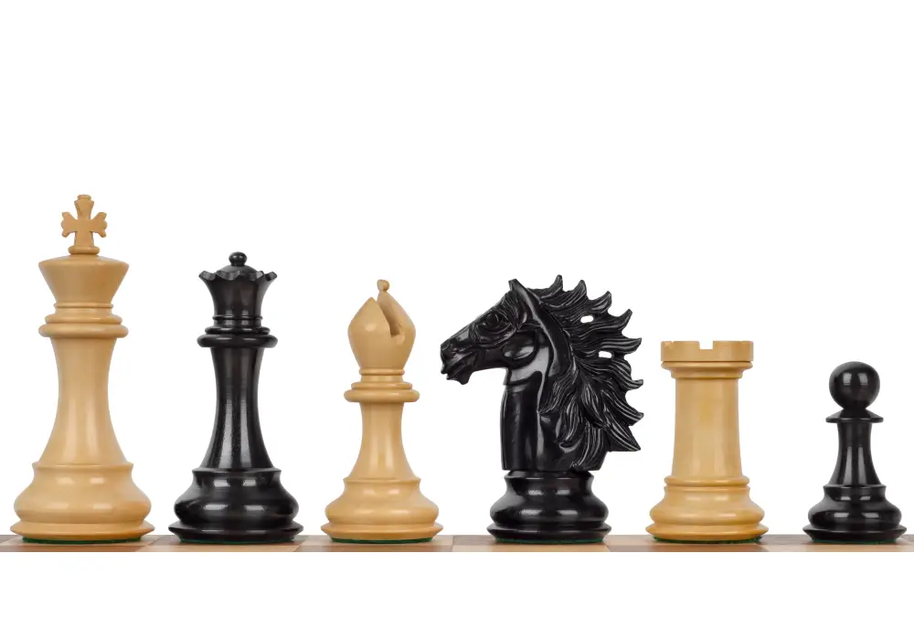 FIGURY SZACHOWE BAGGIO HEBANIZOWANE 4 CALE