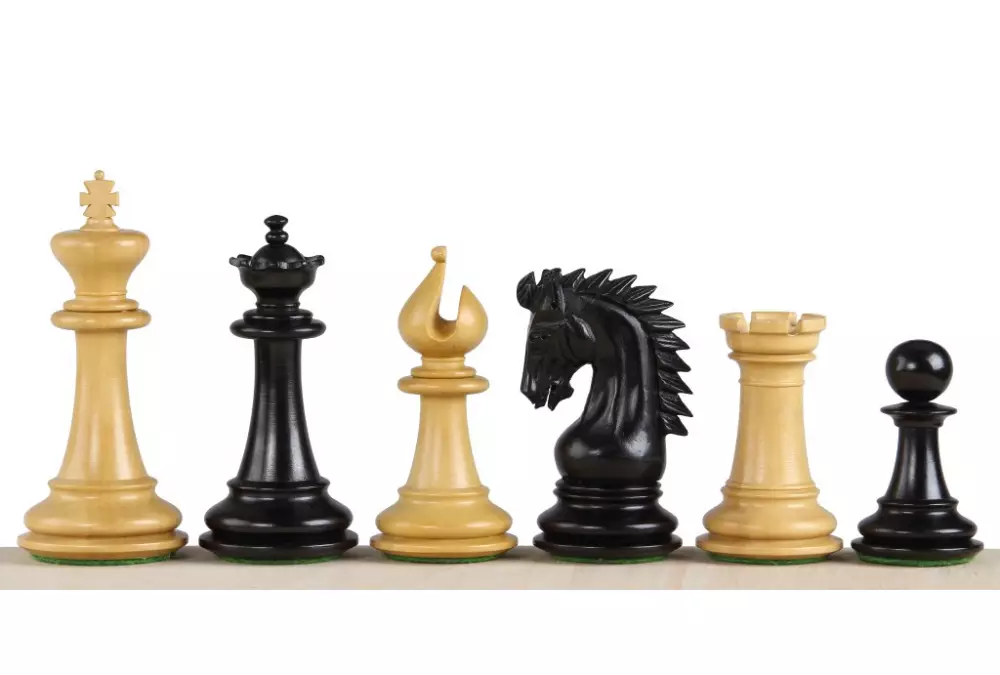 Figury szachowe Sheikh Hebanizowane 4 cale