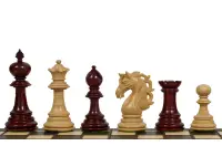 Figury szachowe Adios 4" paduk/bukszpan