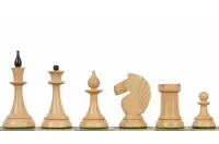 Figury szachowe Queen's Gambit 1957 Bukszpan hebanizowany 3,75 cala Figury szachowe Queen's Gambit 1957 Bukszpan hebanizowany 3,75 cala