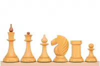 Figury szachowe Queen's Gambit 1957 akacja indyjska 3,75 cale Figury szachowe Queen's Gambit 1957 akacja indyjska 3,75 cale