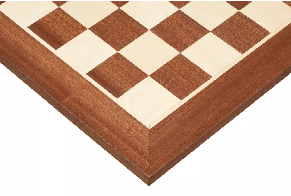 Plansza dwustronna drewniana - warcaby 64 polowe + 100 polowe (intarsja)