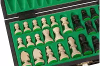 SZACHY MAGNETYCZNE DREWNIANE - CZARNE SZACHY MAGNETYCZNE DREWNIANE - CZARNE