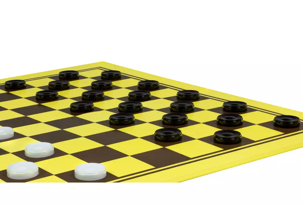 Pionki plastikowe (kamienie) do warcabów 100 polowych (27 mm)