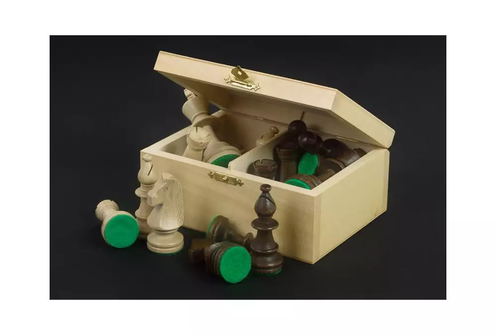 STAUNTON NR 5 w jasnej kasecie drewnianej