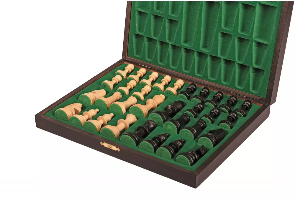 Sunrise Staunton nr 5 (król 90 mm) w eleganckiej drewnianej kasecie