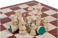 Figury drewniane Staunton nr 6 w drewnianym kuferku w kolorze mahoniowym Figury drewniane Staunton nr 6 w drewnianym kuferku w kolorze mahoniowym