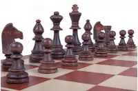 Figury drewniane Staunton nr 6 w drewnianym kuferku w kolorze mahoniowym Figury drewniane Staunton nr 6 w drewnianym kuferku w kolorze mahoniowym