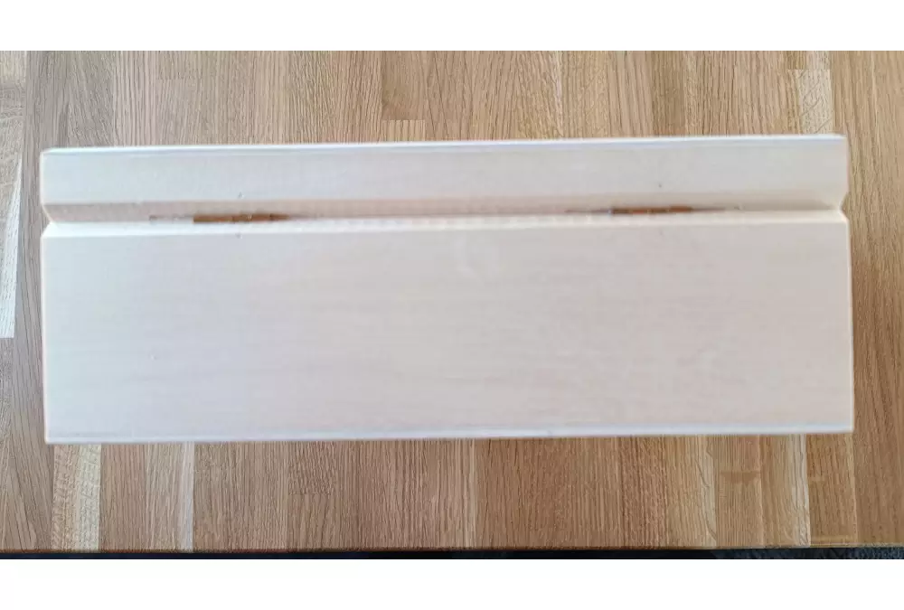 Drewniany kuferek do przechowywania figur Staunton nr 5 (wysokość króla 90 mm) - surowe drewno