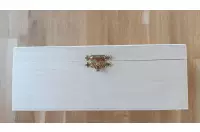 Drewniany kuferek do przechowywania figur Staunton nr 5 (wysokość króla 90 mm) - surowe drewno Drewniany kuferek do przechowywania figur Staunton nr 5 (wysokość króla 90 mm) - surowe drewno