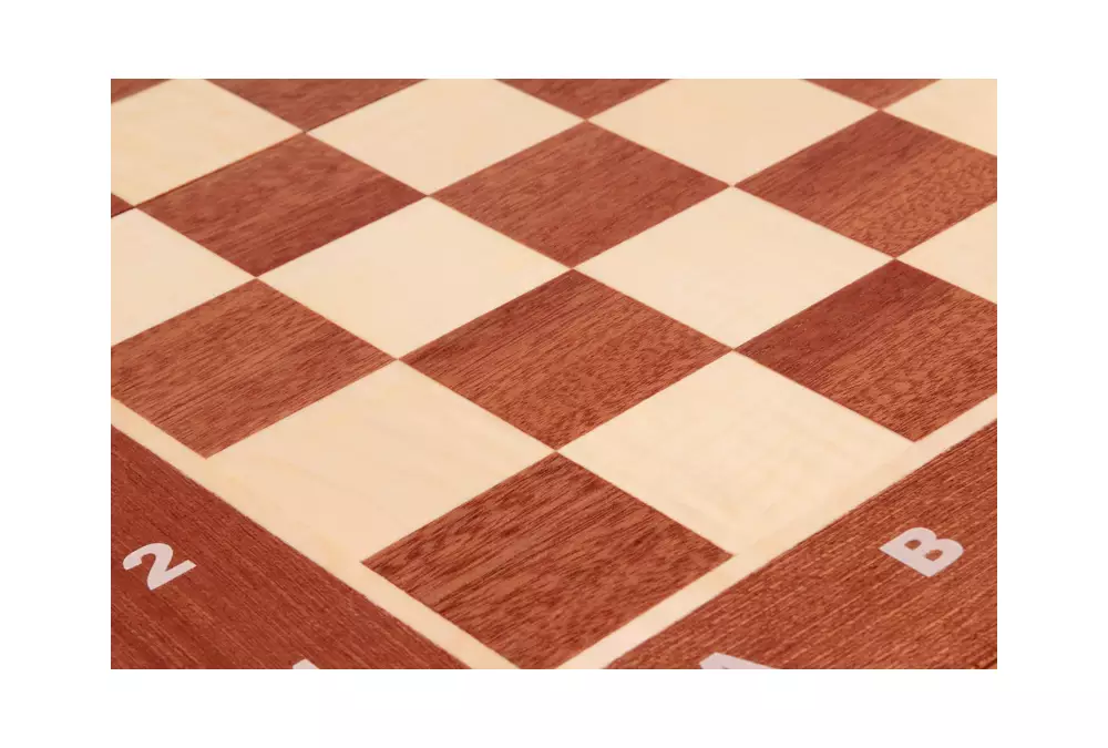 Szachy Turniejowe nr 4 (42x42cm) Intarsjowane - piękny zestaw rzeźbionych szachów drewnianych - na prezent dla dziecka i dorosłego