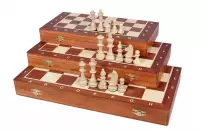 Szachy Turniejowe nr 6 (54x54cm) Intarsjowane Szachy Turniejowe nr 6 (54x54cm) Intarsjowane