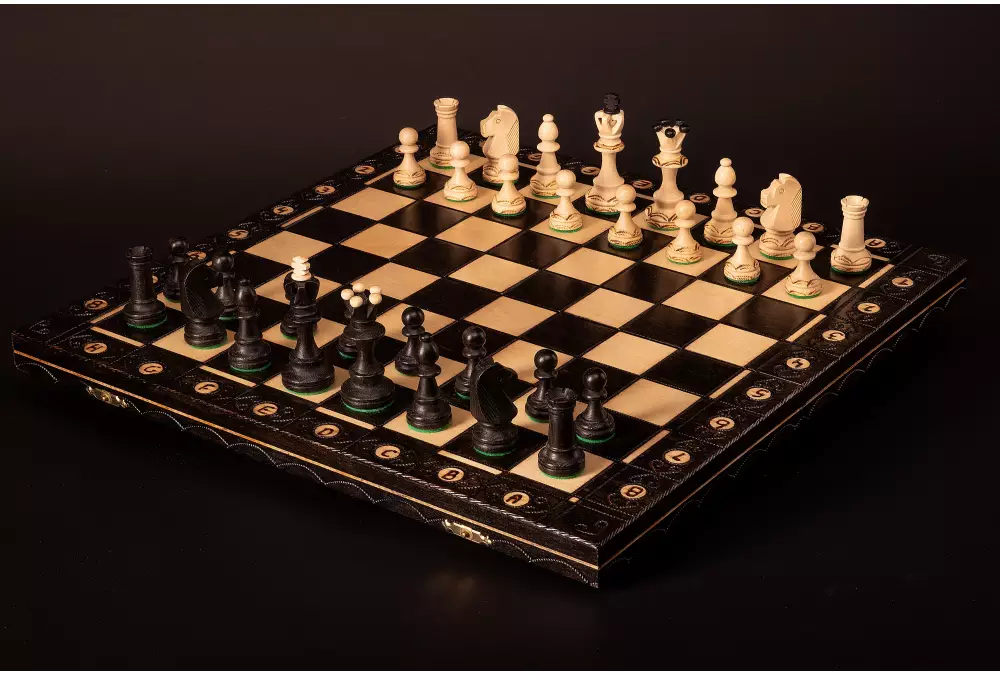 SZACHY SENATOR (42x42cm) - czarne