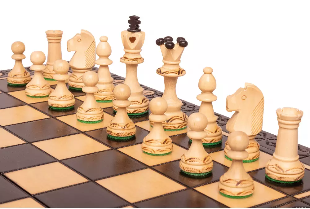 SZACHY SENATOR (42x42cm) - czarne