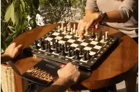 SZACHY SENATOR (42x42cm) - czarne