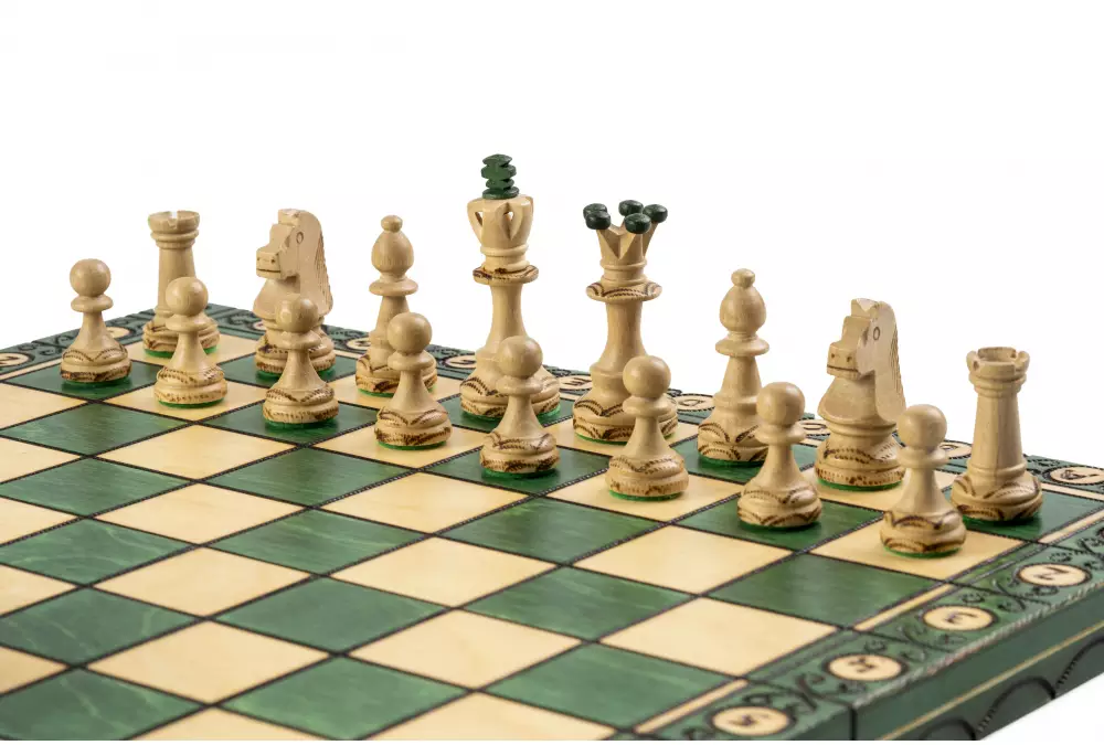 SZACHY SENATOR (42x42cm) - zielone