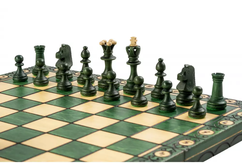 SZACHY SENATOR (42x42cm) - zielone