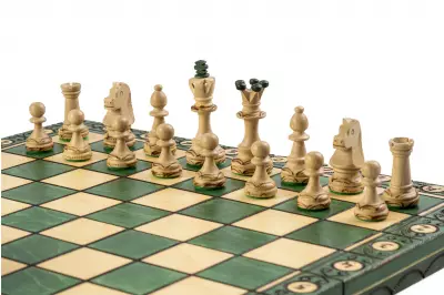 SZACHY SENATOR (42x42cm) - zielone