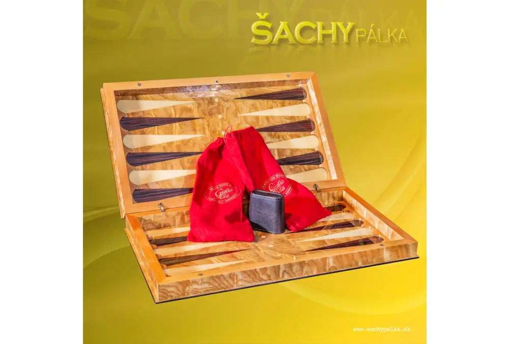 Elegancki włoski Backgammon Giglio Asla