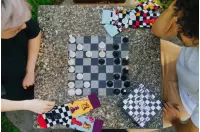 Skarpetki szachowe Rainbow Socks - rozmiar 36-40