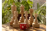 Puchar szachowy drewniany - Biały król ( cm)