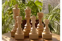 Puchar szachowy drewniany - Biała wieża (20 cm)