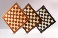 Deska szachowa nr 5 (bez opisu) z czarną ramką orzech/klon (intarsja) - Ekskluzywna Deska szachowa nr 5 (bez opisu) z czarną ramką orzech/klon (intarsja) - Ekskluzywna