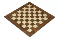 Deska szachowa nr 5+ z czarną ramką (bez opisu) orzech/klon (intarsja) - Ekskluzywna Deska szachowa nr 5+ z czarną ramką (bez opisu) orzech/klon (intarsja) - Ekskluzywna