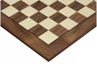 Deska szachowa nr 5+ z czarną ramką (bez opisu) orzech/klon (intarsja) - Ekskluzywna Deska szachowa nr 5+ z czarną ramką (bez opisu) orzech/klon (intarsja) - Ekskluzywna